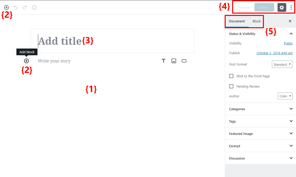 gutenberg editor tutorial basic 0 2