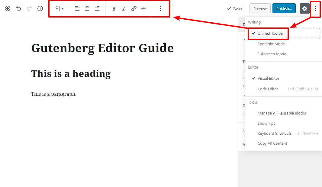 gutenberg editor tutorial basic 17 1