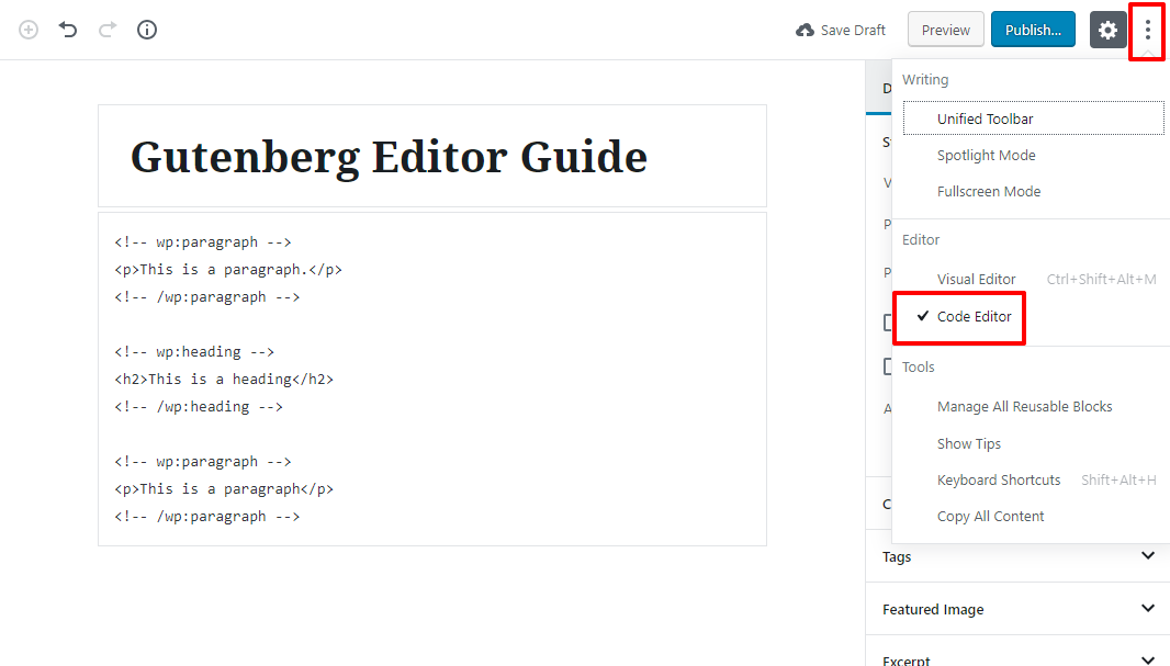 gutenberg editor tutorial basic 18 1 1