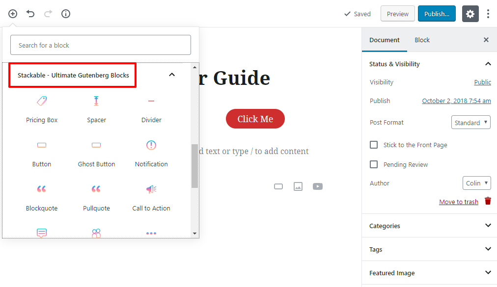 gutenberg editor tutorial basic 24 1