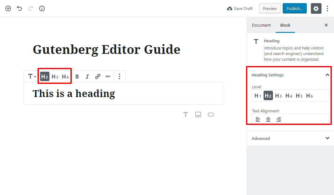gutenberg editor tutorial basic 5 1