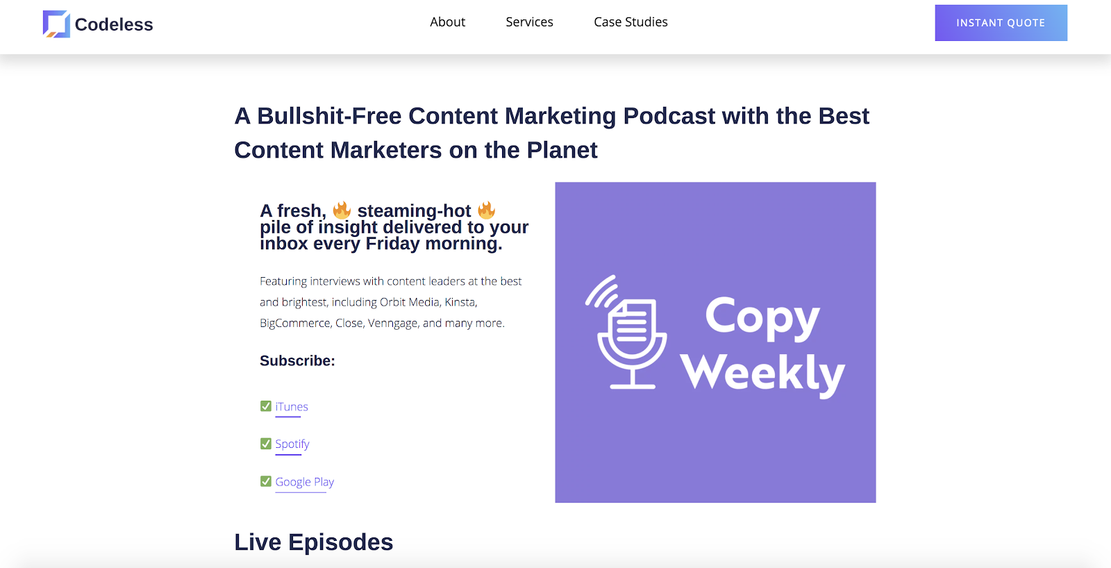 Copy Weekly