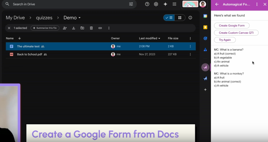 Preview of how Automagical Forms works. 