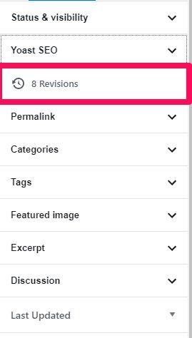 Revisions