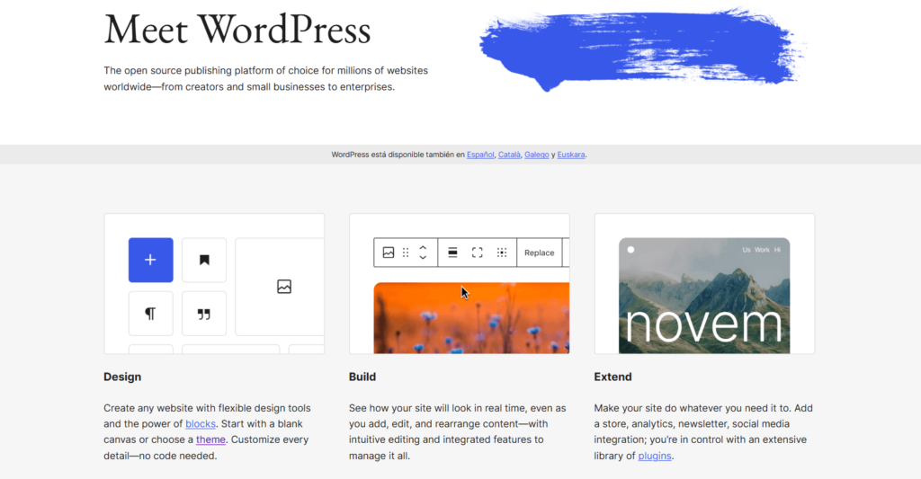 Screenshot of an email newsletter tool called WordPress.
