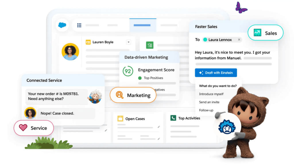Salesforce sales and CRM platform
