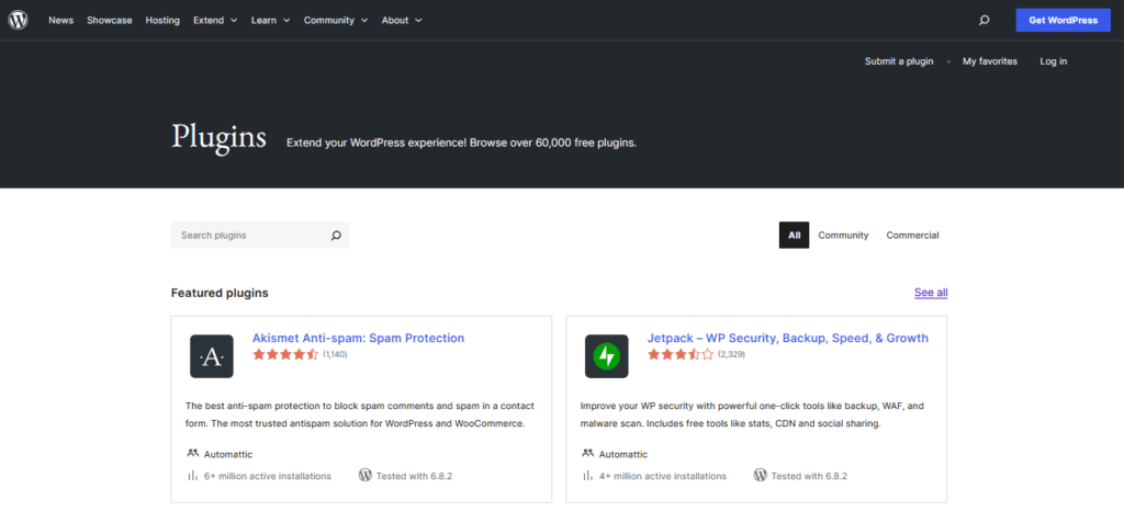 WordPress plugin directory
