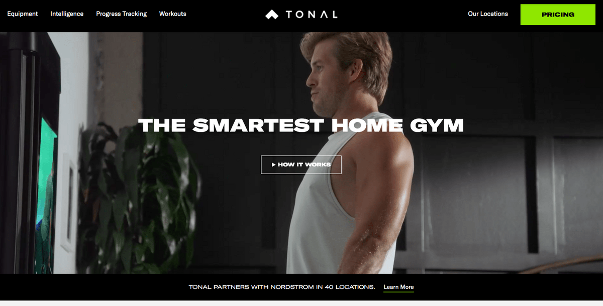 Tonal homepage