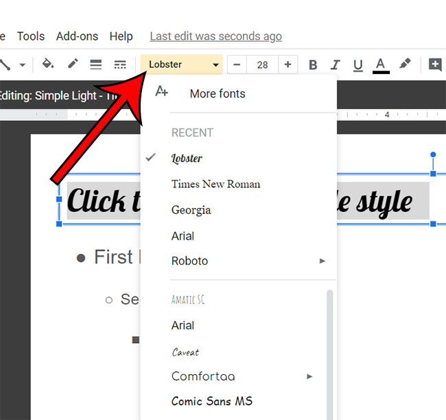choose fonts