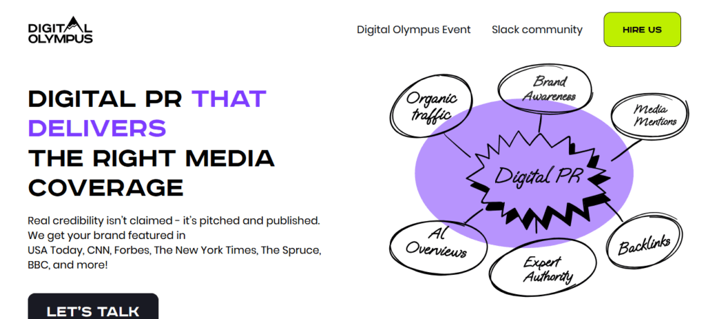 Digital Olympus link building service