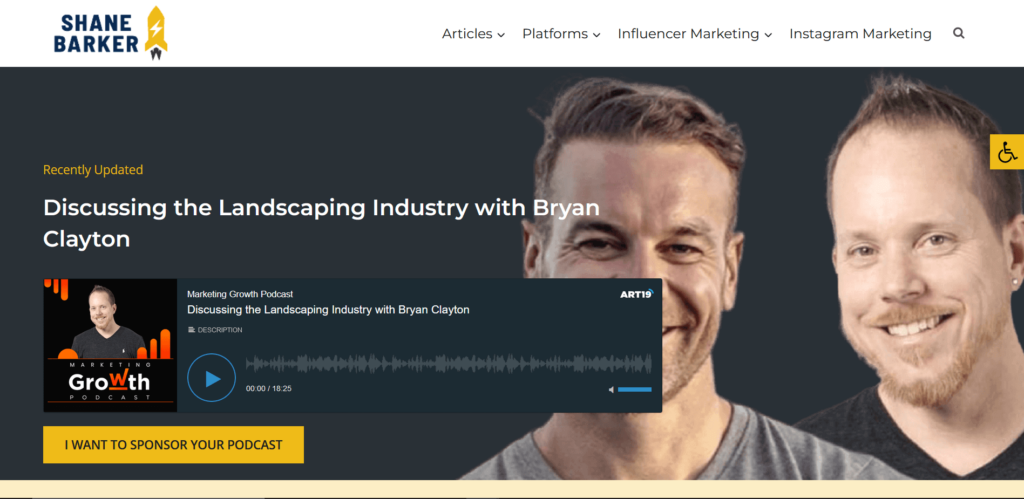 marketing growth podcast shane barker