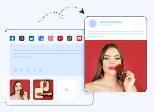 Auto publishing social media posts across multiple channels.