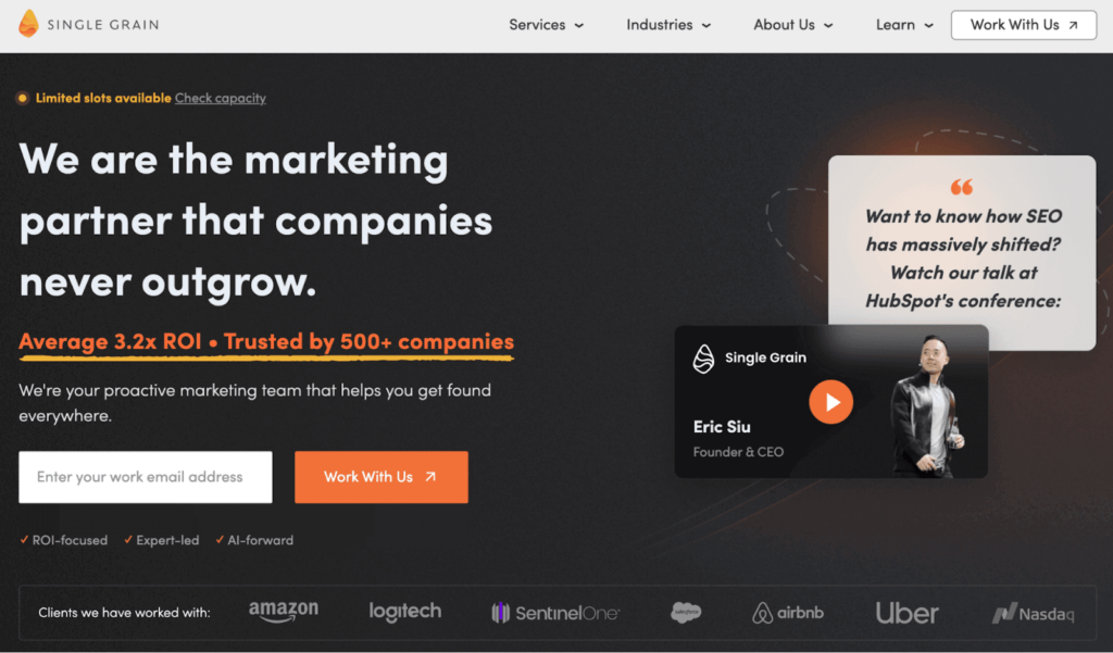 SingleGrain homepage
