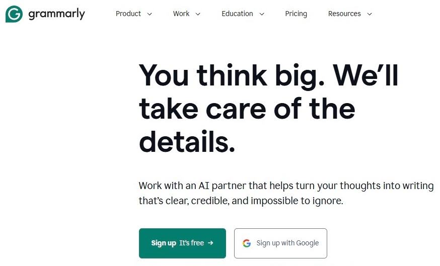 Grammarly helps with editing and writing content.