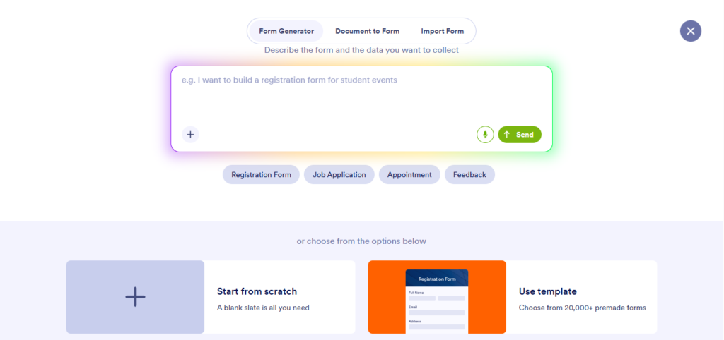 Conditional Logic Form
