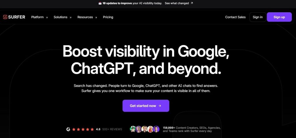Integration of SurferSEO and ChatGPT screenshot.