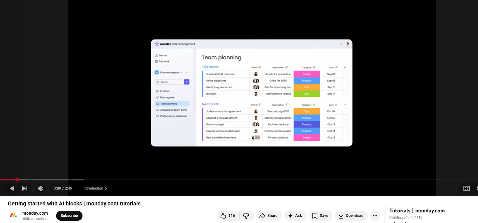 Screenshot of workforce engagement software called Blink.