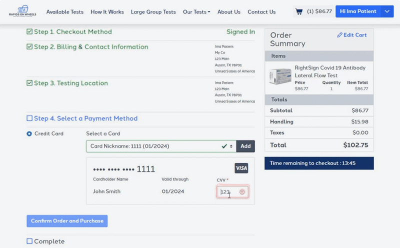 Custom HIPAA ecommerce software solution example for medical, pharmacy, telehealth industries, and more.
