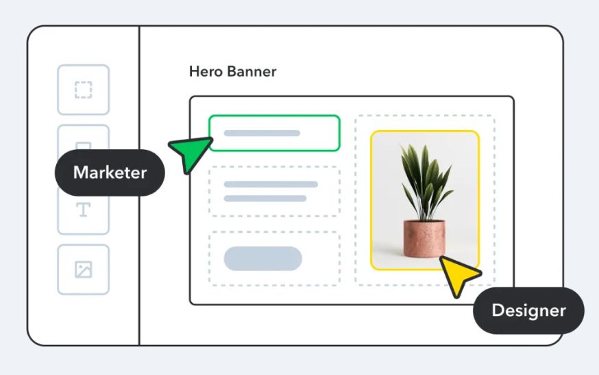 A graphic from Contentful CMS’s website about how its system works.