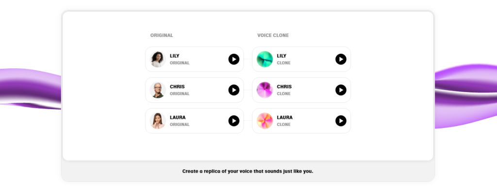 ElevenLabs AI-powered voice cloning tool