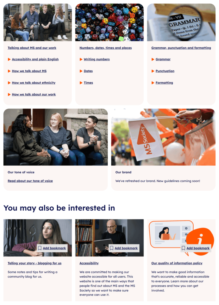 Style Guide Example by MS Society
A style guide example to use as reference or inspiration when building your own style guide.