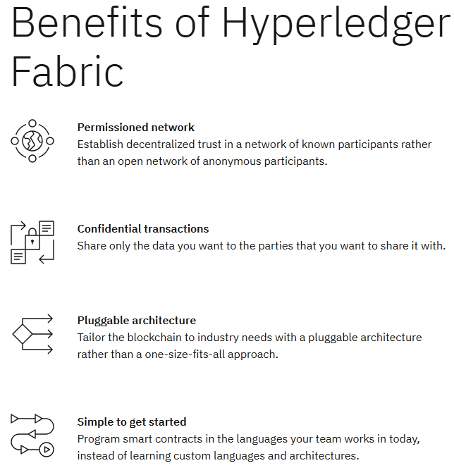 Key benefits of Hyperledger Fabric