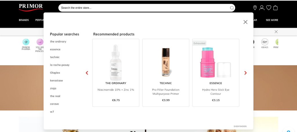 Personalized product recommendations.