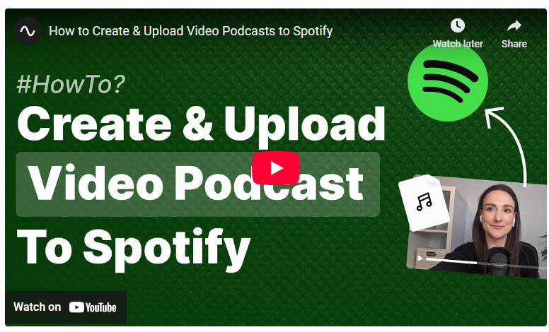 How to create and upload video podcast to spotify: Example of a how-to video.