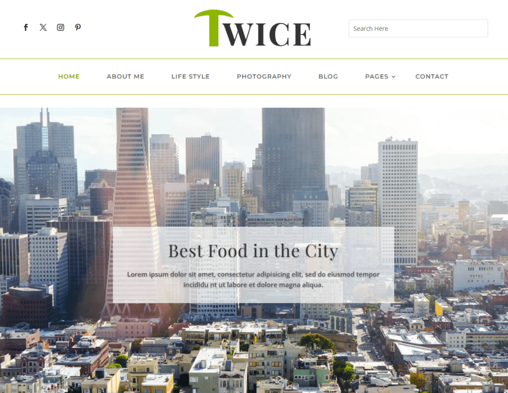 Divi WordPress template.