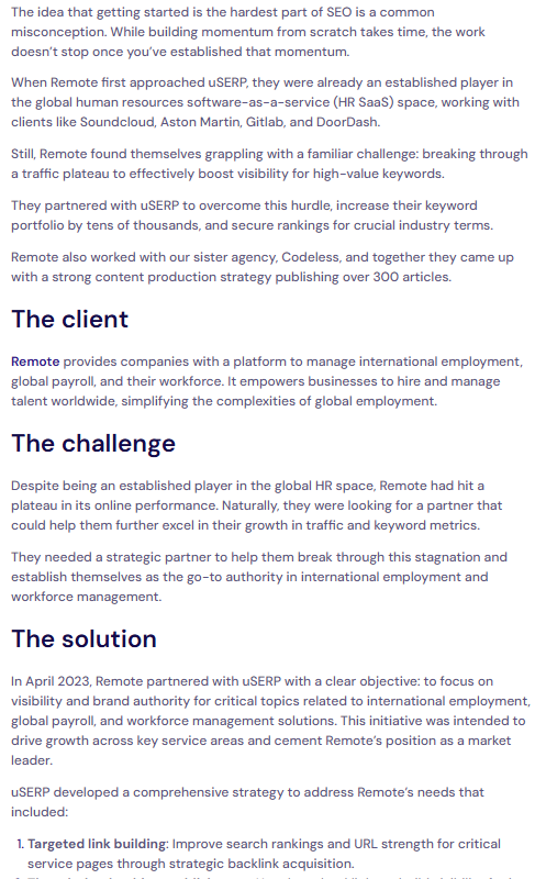 B2B case study B2B case study example (part 1)