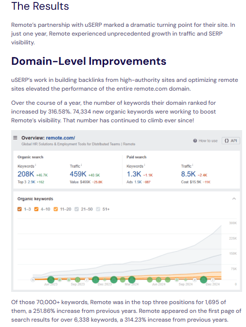 B2B case study (continued) B2B case study example (part 2)