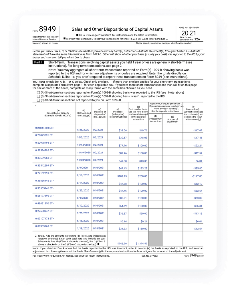 Form 8949