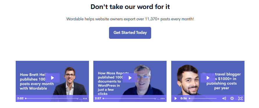 Video Testimonials