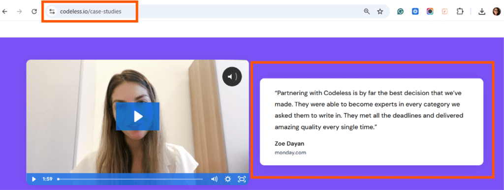 Case Study Testimonials