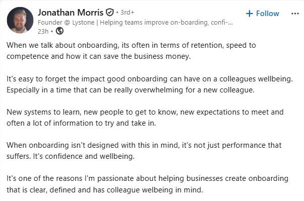 Onboarding Quote