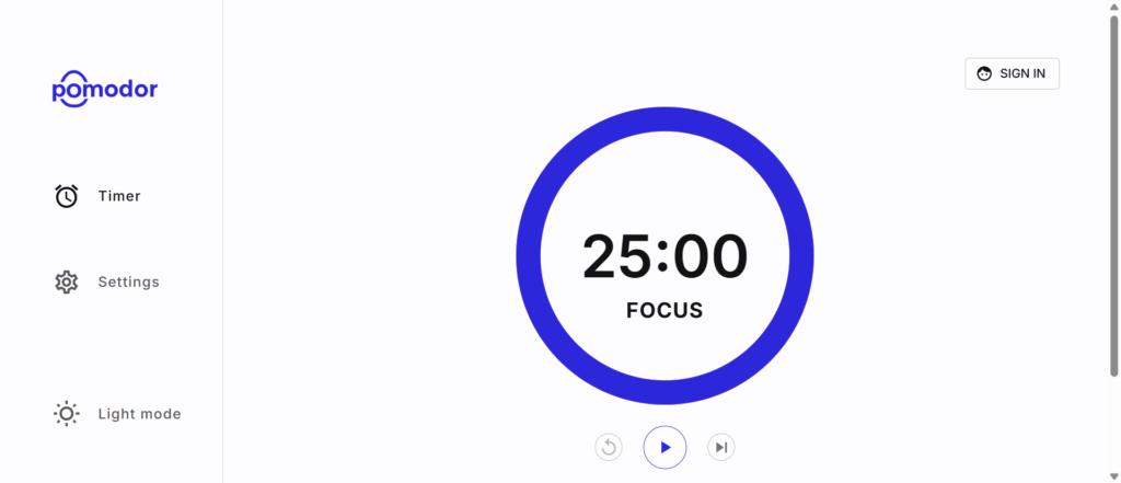 25-minute Timer App