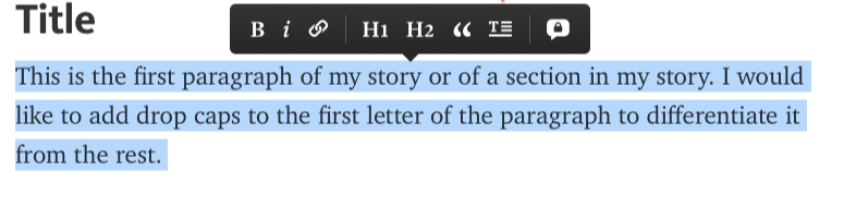 Medium Editor and Publishing Tool