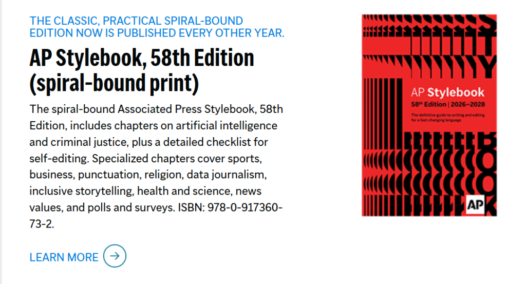 AP Stylebook